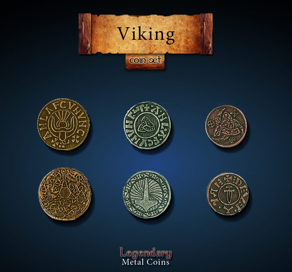 Viking Metal Coin Set | Drawlab Entertainment